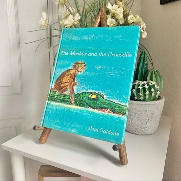 1969 *Second Edition* The Monkey and the Crocodile by Paul Galdone Book - Picture 1 of 14